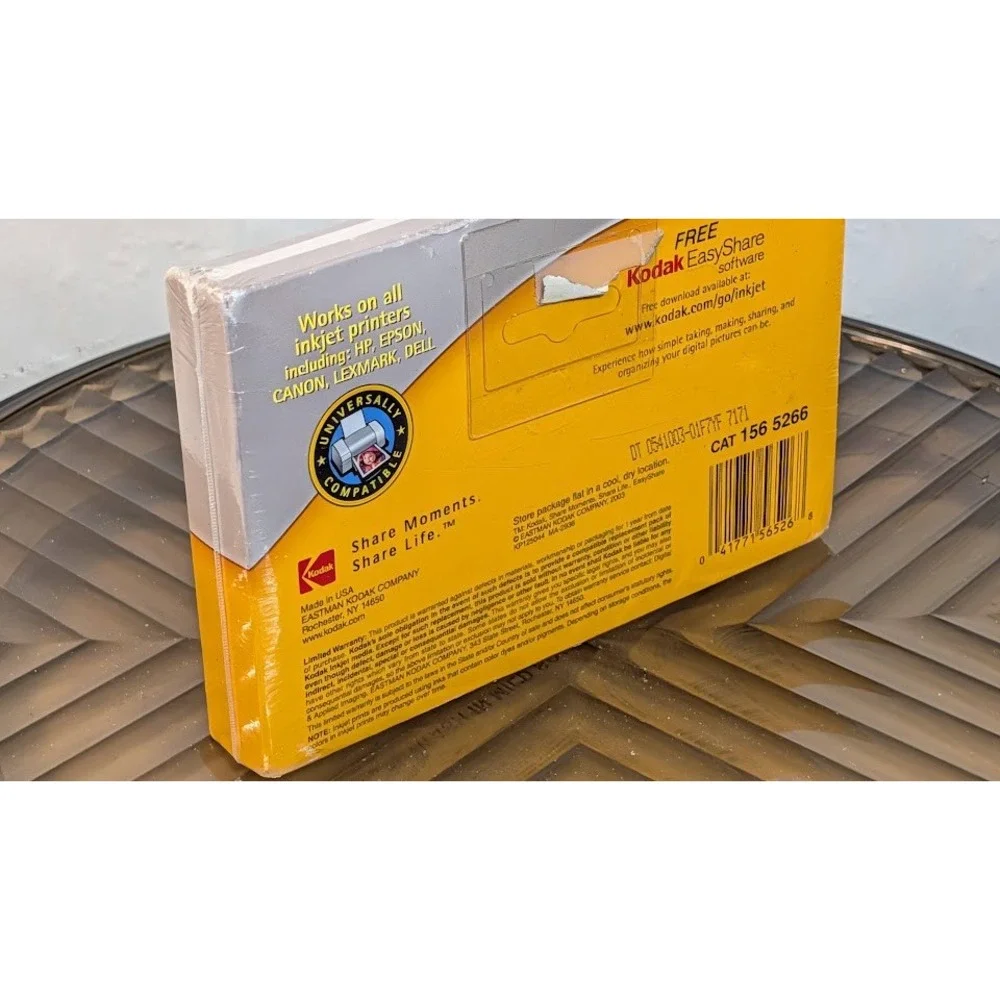 Kodak Premium Photo Paper 100 Sheets 4x6 White New High Gloss Inkjet Paper